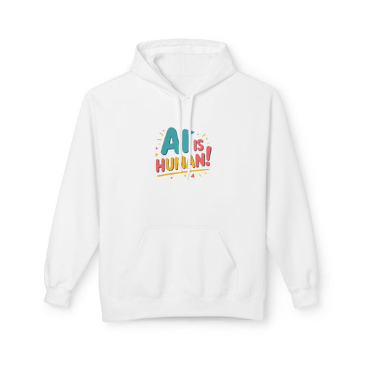 Colorful Message Fleece Hoodie