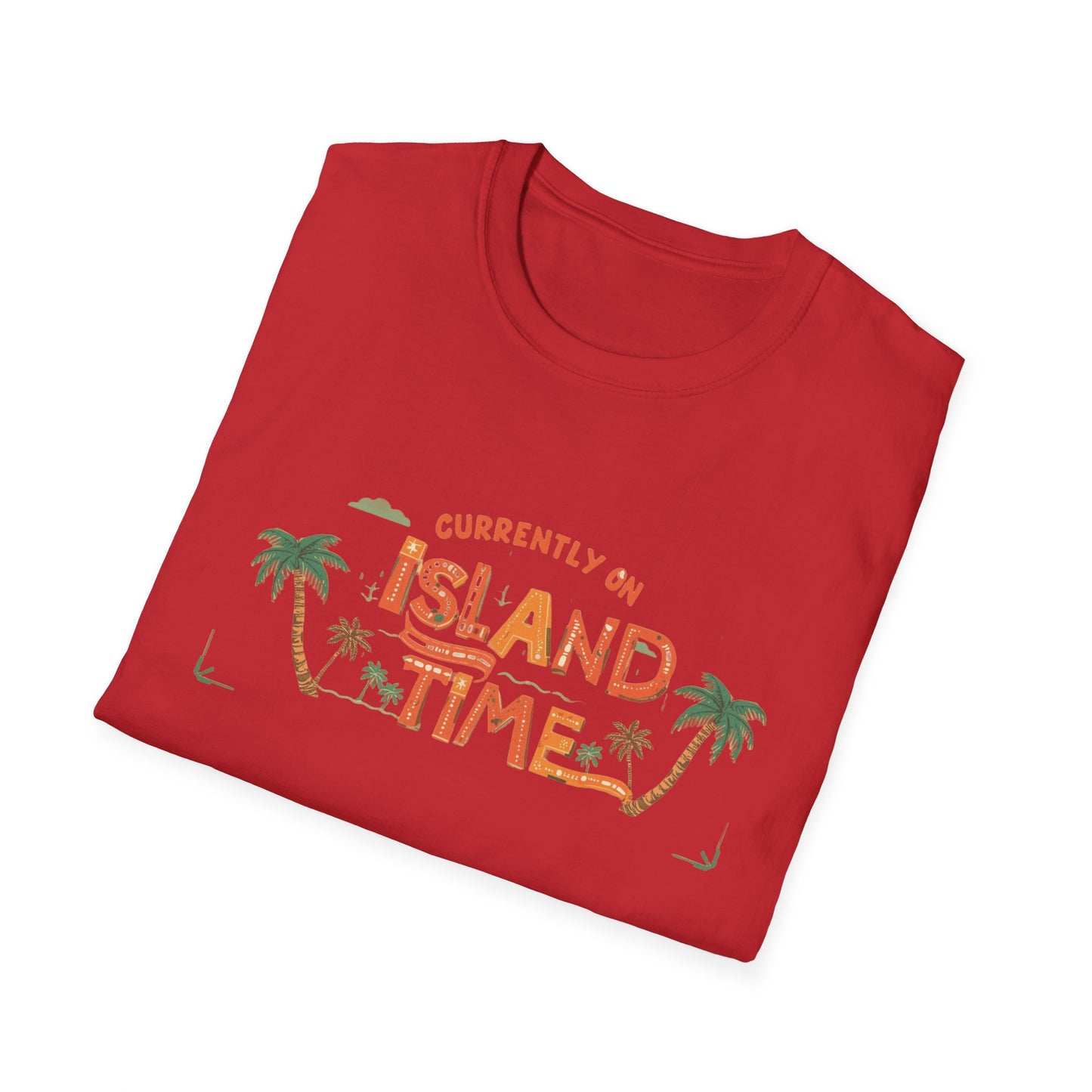 Island Time T-Shirt — "Currently on Island Time" Tropical Vacation Tee