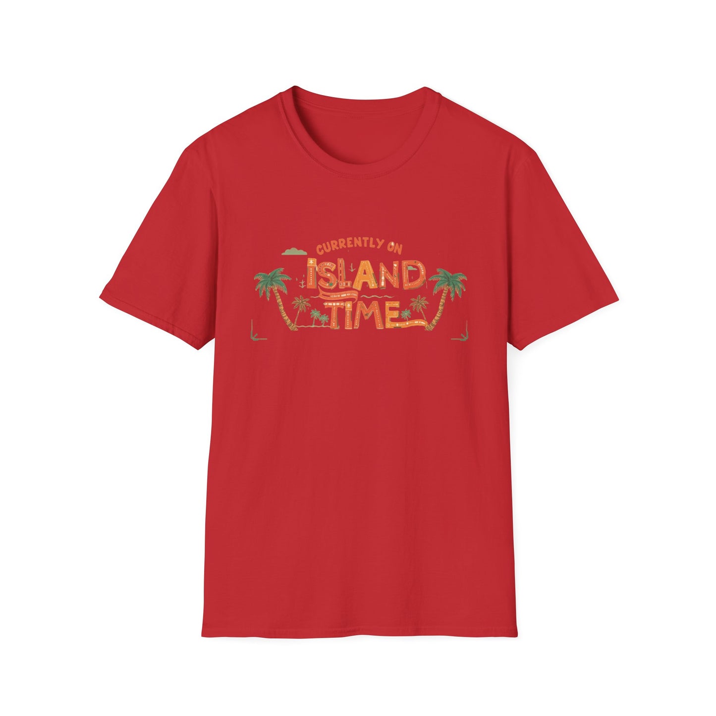 Island Time T-Shirt — "Currently on Island Time" Tropical Vacation Tee
