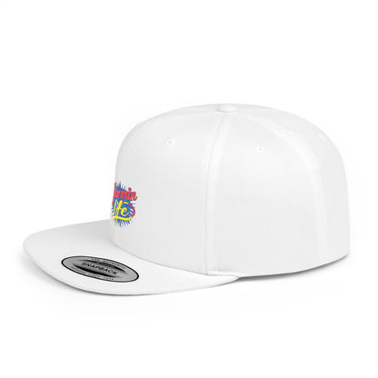 “Back view showing adjustable snapback closure”