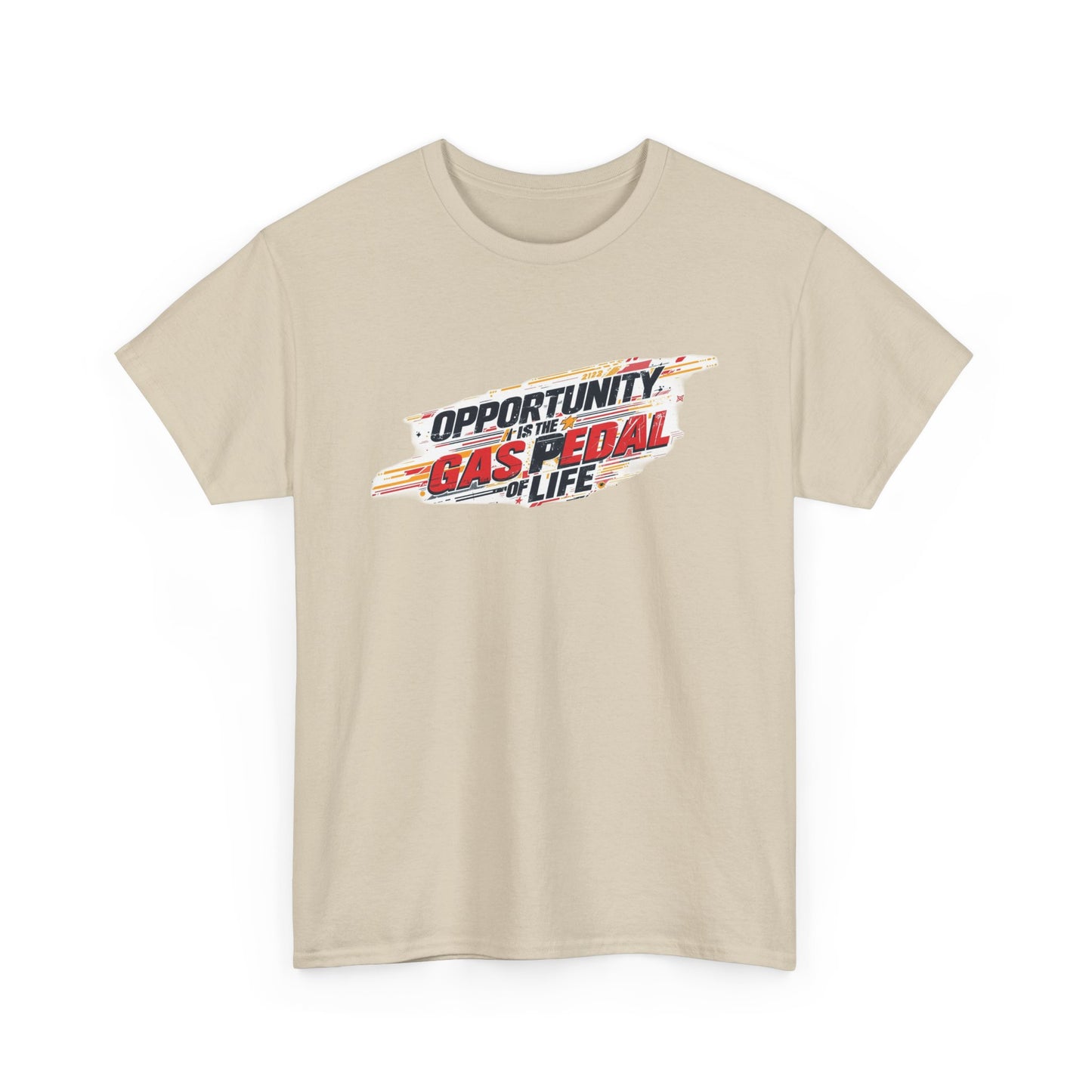 Gas Pedal Life Tee — "Opportunity Gas Pedal Life" Retro Racing Graphic T-Shirt