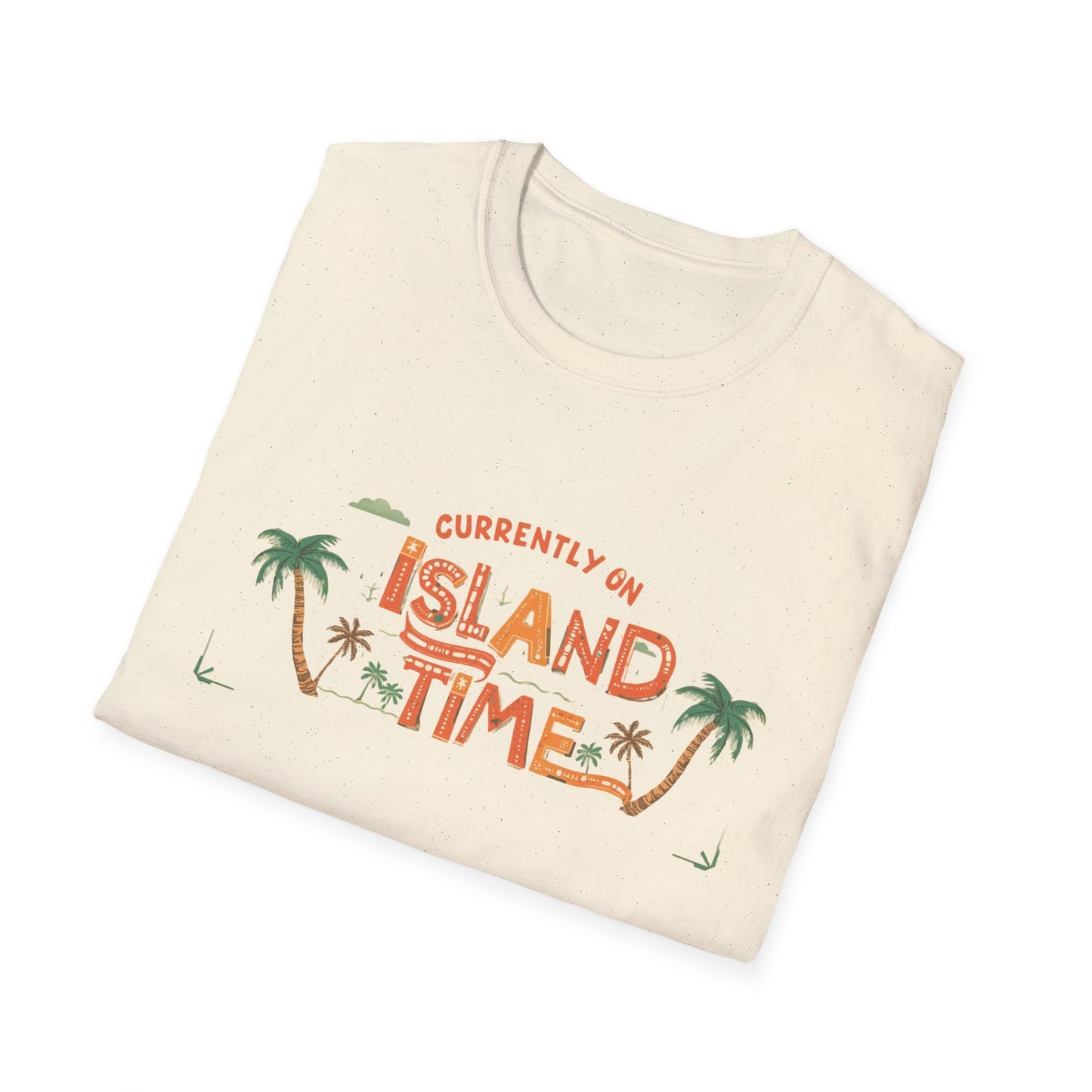 Island Time T-Shirt — "Currently on Island Time" Tropical Vacation Tee