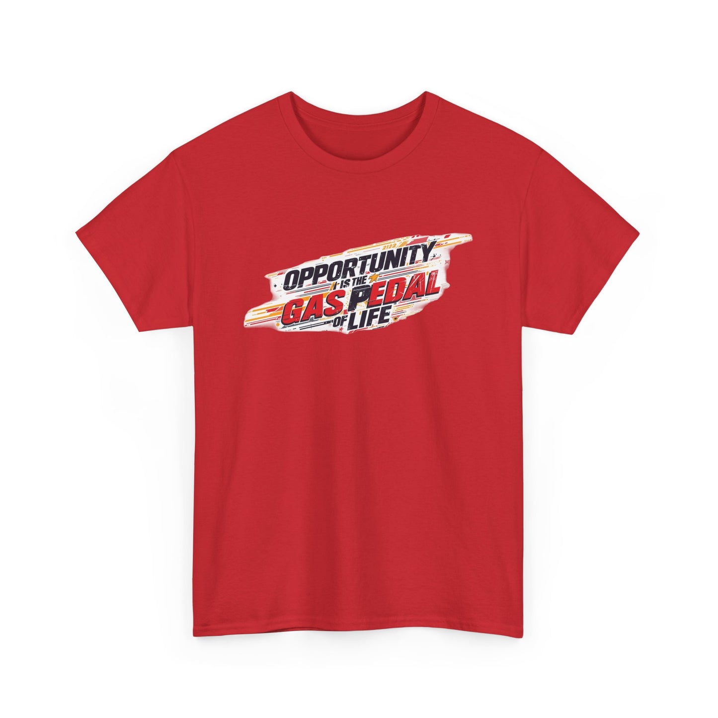 Gas Pedal Life Tee — "Opportunity Gas Pedal Life" Retro Racing Graphic T-Shirt