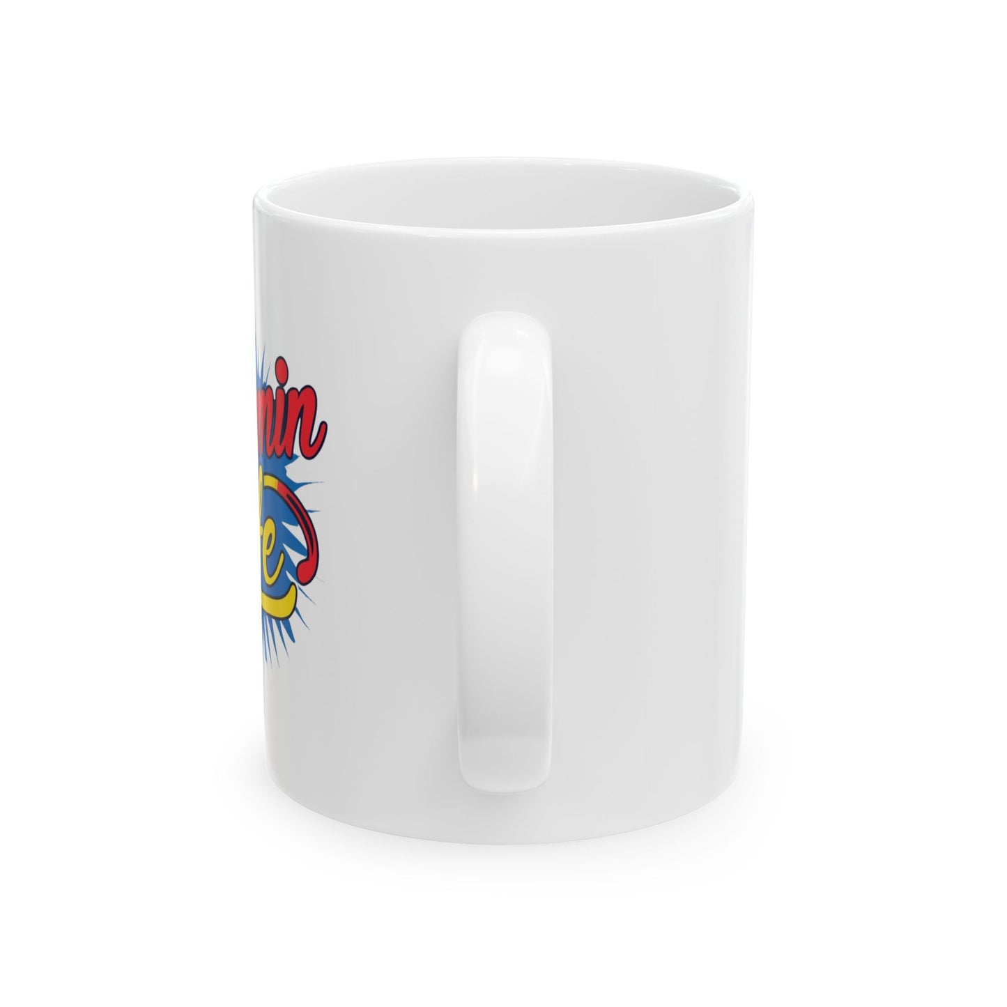 Sunshine Smile Ceramic Mug — Retro Happy Face Coffee Cup (11oz)
