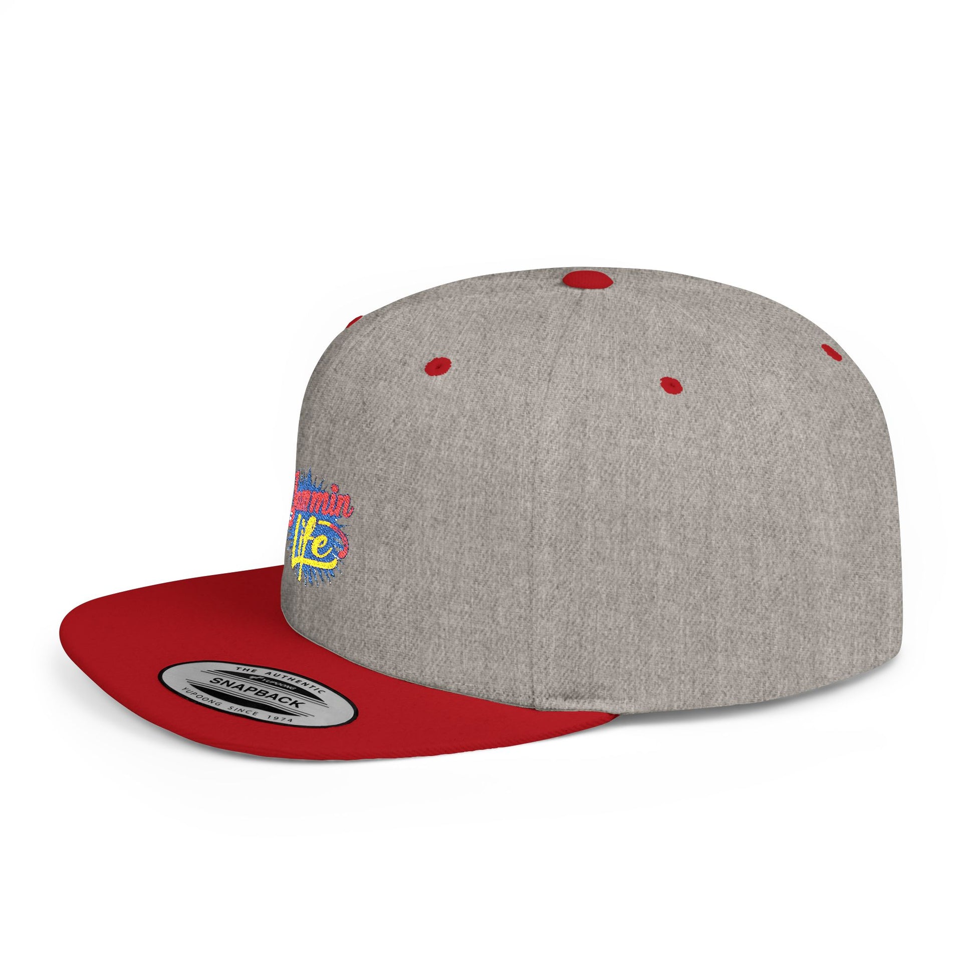 Back view showing adjustable snapback closure