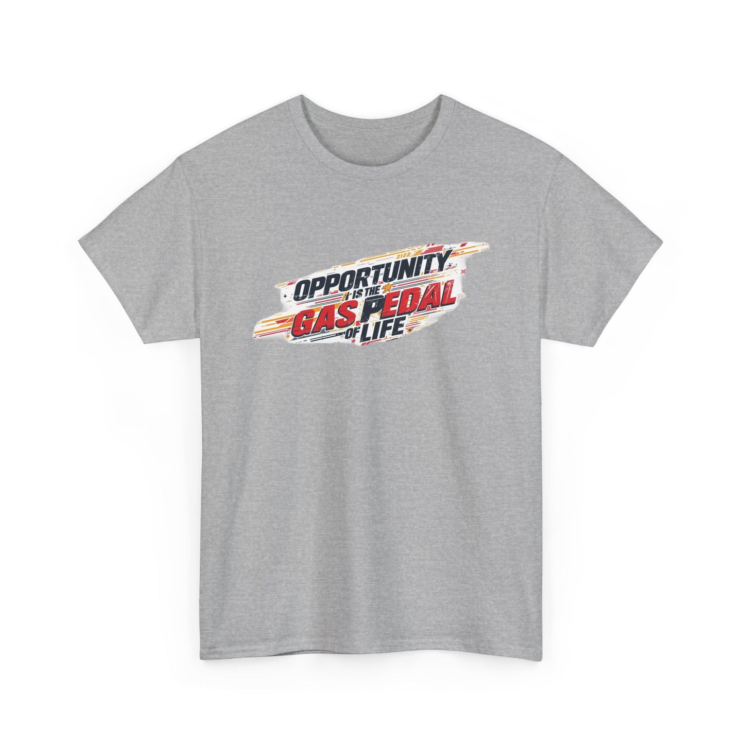 Gas Pedal Life Tee — "Opportunity Gas Pedal Life" Retro Racing Graphic T-Shirt