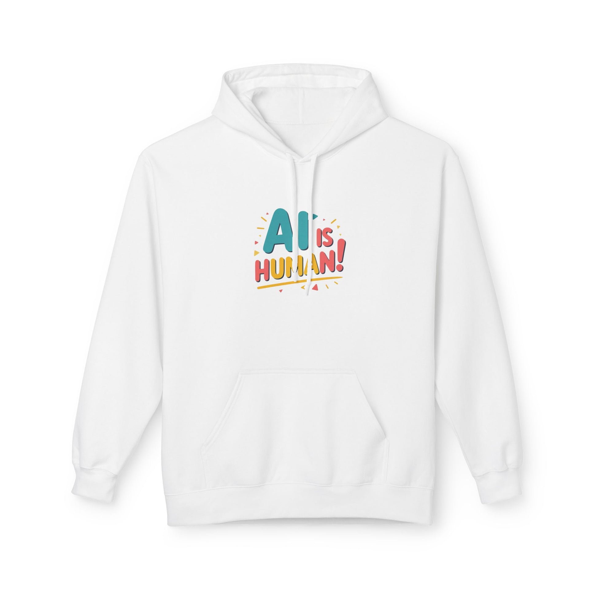 Colorful Message Fleece Hoodie